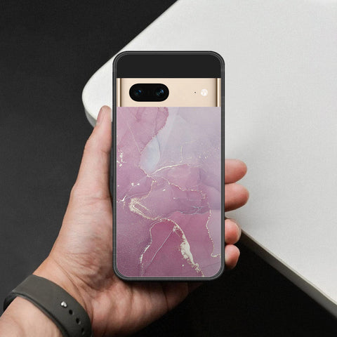 Google Pixel 7 Cover - Mystic Marble Series - HQ Ultra Shine Premium Infinity Glass Soft Silicon Borders Case