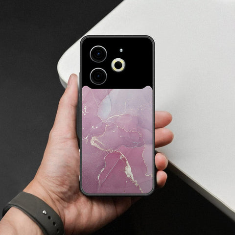 Tecno Pova 6 Cover - Mystic Marble Series - HQ Ultra Shine Premium Infinity Glass Soft Silicon Borders Case