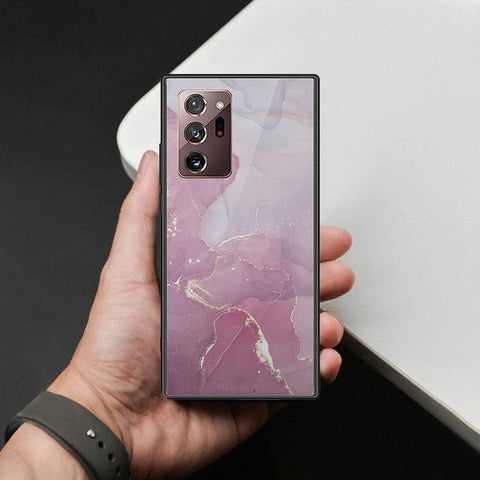 Samsung Galaxy Note 20 Ultra Cover - Mystic Marble Series - HQ Ultra Shine Premium Infinity Glass Soft Silicon Borders Case
