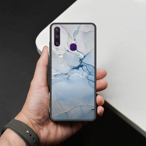 Huawei Y6p Cover - Mystic Marble Series - HQ Ultra Shine Premium Infinity Glass Soft Silicon Borders Case