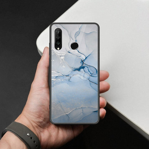 Huawei Nova 4e Cover - Mystic Marble Series - HQ Ultra Shine Premium Infinity Glass Soft Silicon Borders Case