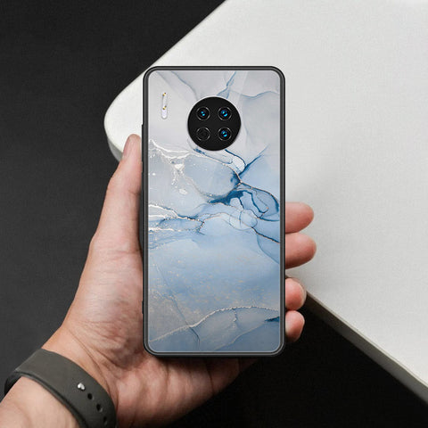 Huawei Mate 30 Cover - Mystic Marble Series - HQ Ultra Shine Premium Infinity Glass Soft Silicon Borders Case