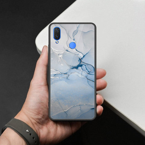 Huawei Honor Play Cover - Mystic Marble Series - HQ Ultra Shine Premium Infinity Glass Soft Silicon Borders Case
