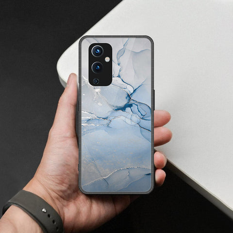 OnePlus 9 Cover - Mystic Marble Series - HQ Ultra Shine Premium Infinity Glass Soft Silicon Borders Case
