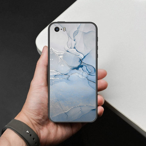 iPhone SE / 5s / 5 - Mystic Marble Series - HQ Ultra Shine Premium Infinity Glass Soft Silicon Borders Case