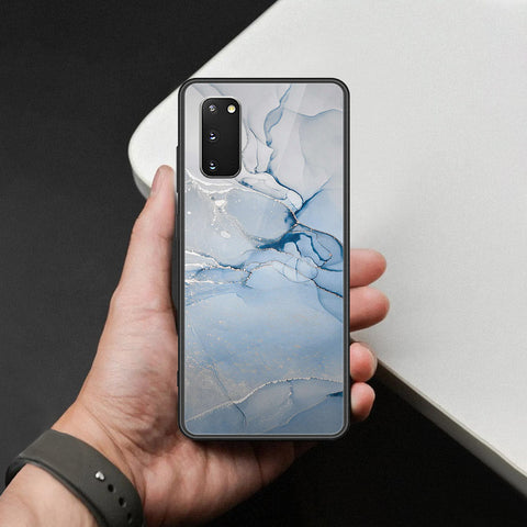Samsung Galaxy S20 Cover - Mystic Marble Series - HQ Ultra Shine Premium Infinity Glass Soft Silicon Borders Case