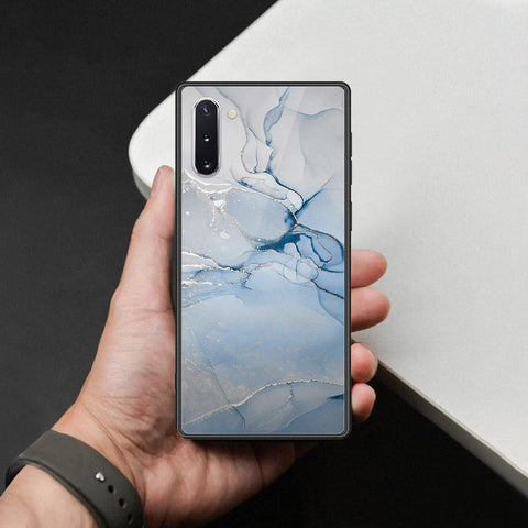 Samsung Galaxy Note 10 Cover - Mystic Marble Series - HQ Ultra Shine Premium Infinity Glass Soft Silicon Borders Case
