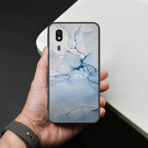 Samsung Galaxy A2 Core Cover - Mystic Marble Series - HQ Ultra Shine Premium Infinity Glass Soft Silicon Borders Case