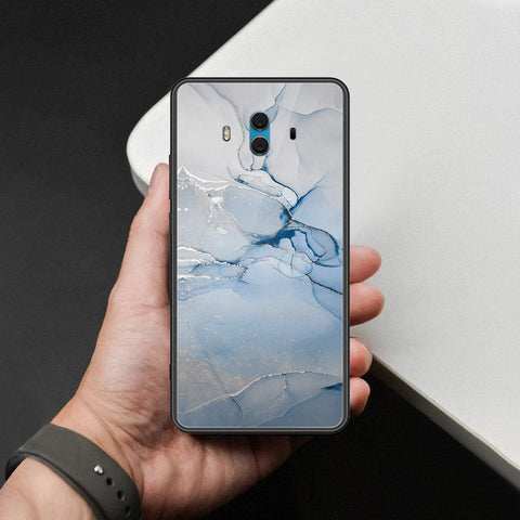 Huawei Mate 10 Cover - Mystic Marble Series - HQ Ultra Shine Premium Infinity Glass Soft Silicon Borders Case