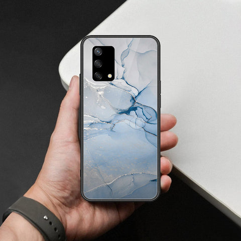 Oppo F19 Cover - Mystic Marble Series - HQ Ultra Shine Premium Infinity Glass Soft Silicon Borders Case