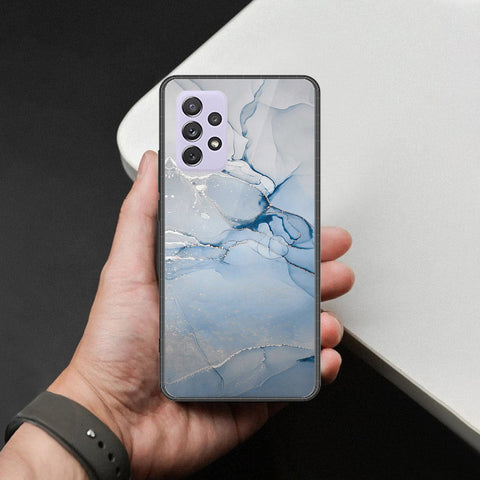 Samsung Galaxy A72 Cover - Mystic Marble Series - HQ Ultra Shine Premium Infinity Glass Soft Silicon Borders Case