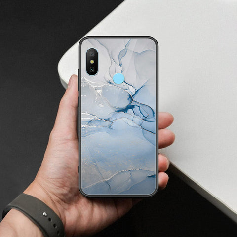 Xiaomi Mi A2 Cover - Mystic Marble Series - HQ Ultra Shine Premium Infinity Glass Soft Silicon Borders Case