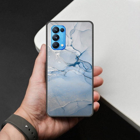 Oppo Reno 5 Pro 5G Cover - Mystic Marble Series - HQ Ultra Shine Premium Infinity Glass Soft Silicon Borders Case