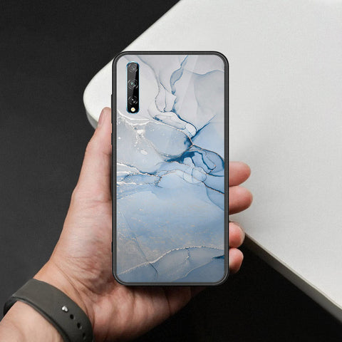 Huawei Y8p Cover - Mystic Marble Series - HQ Ultra Shine Premium Infinity Glass Soft Silicon Borders Case