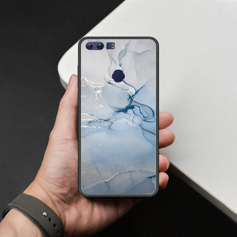 Huawei Honor 8 Cover - Mystic Marble Series - HQ Ultra Shine Premium Infinity Glass Soft Silicon Borders Case