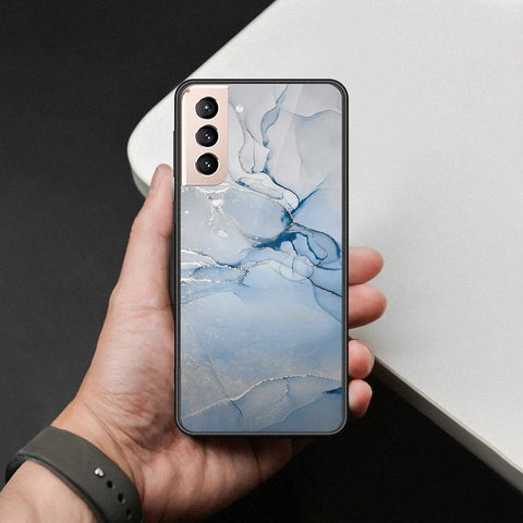 Samsung Galaxy S22 5G Cover - Mystic Marble Series - HQ Ultra Shine Premium Infinity Glass Soft Silicon Borders Case