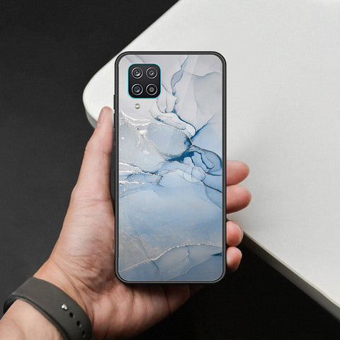 Samsung Galaxy A12 Nacho Cover - Mystic Marble Series - HQ Ultra Shine Premium Infinity Glass Soft Silicon Borders Case