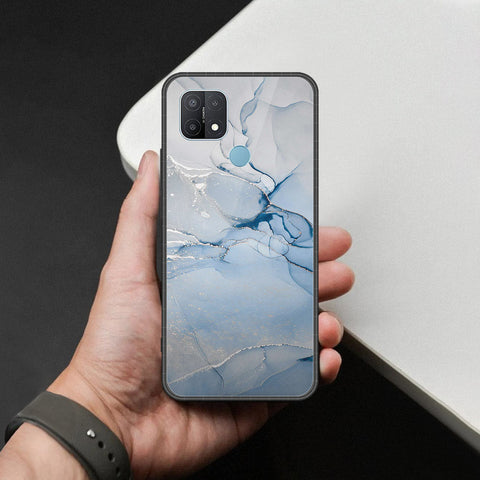 Oppo A35 Cover - Mystic Marble Series - HQ Ultra Shine Premium Infinity Glass Soft Silicon Borders Case