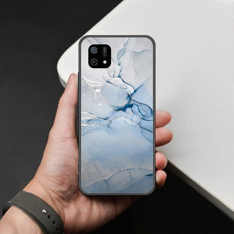 Oppo A16K Cover - Mystic Marble Series - HQ Ultra Shine Premium Infinity Glass Soft Silicon Borders Case