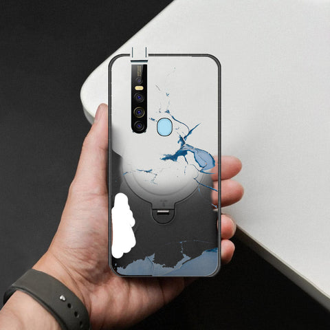 Tecno Camon 15 Pro Cover - Mystic Marble Series - HQ Ultra Shine Premium Infinity Glass Soft Silicon Borders Case