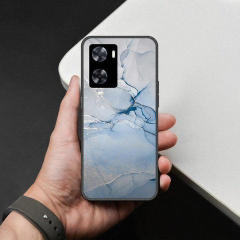 Oppo A57 4G 2022 Cover - Mystic Marble Series - HQ Ultra Shine Premium Infinity Glass Soft Silicon Borders Case