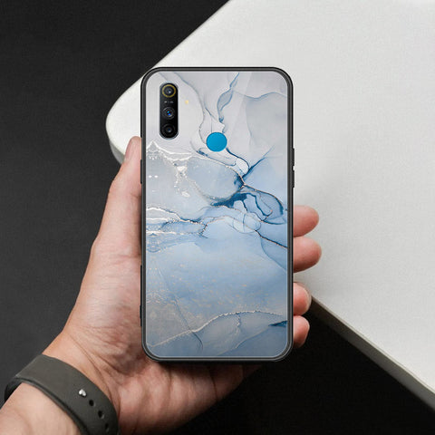 Realme 5s Cover - Mystic Marble Series - HQ Ultra Shine Premium Infinity Glass Soft Silicon Borders Case