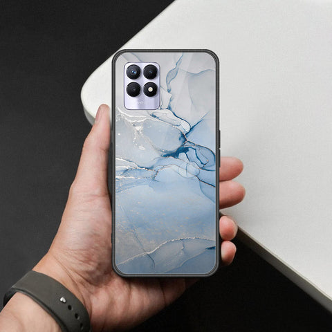 Realme 8i Cover - Mystic Marble Series - HQ Ultra Shine Premium Infinity Glass Soft Silicon Borders Case