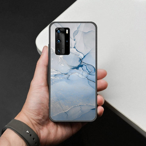 Huawei P40 Pro Cover - Mystic Marble Series - HQ Ultra Shine Premium Infinity Glass Soft Silicon Borders Case