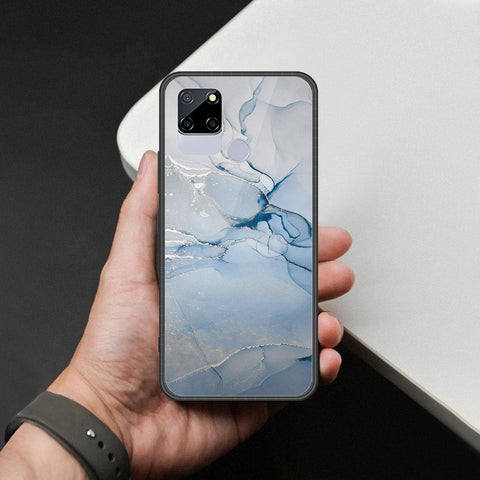 Realme C12 Cover - Mystic Marble Series - HQ Ultra Shine Premium Infinity Glass Soft Silicon Borders Case