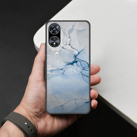 Oppo A78 4G Cover - Mystic Marble Series - HQ Ultra Shine Premium Infinity Glass Soft Silicon Borders Case