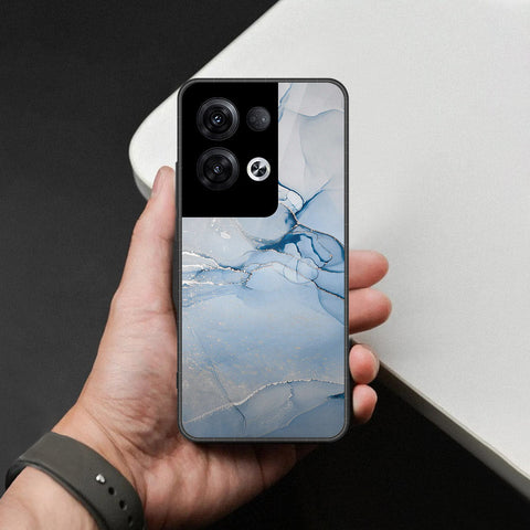Oppo Reno 8 Pro  Cover - Mystic Marble Series - HQ Ultra Shine Premium Infinity Glass Soft Silicon Borders Case