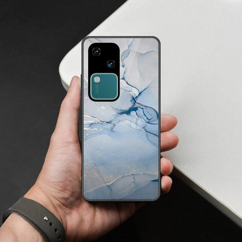 Vivo S18 Cover - Mystic Marble Series - HQ Ultra Shine Premium Infinity Glass Soft Silicon Borders Case