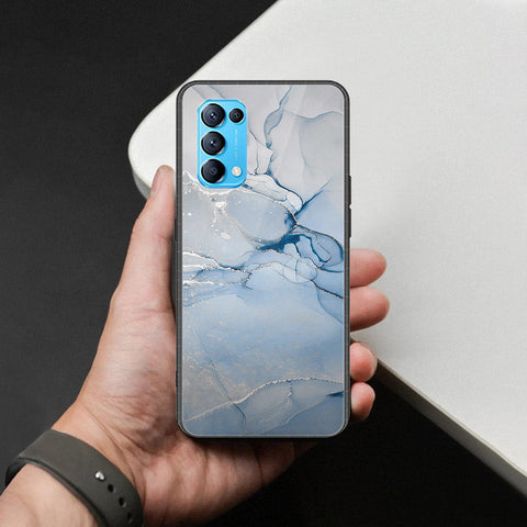Oppo Reno 5 5G Cover - Mystic Marble Series - HQ Ultra Shine Premium Infinity Glass Soft Silicon Borders Case