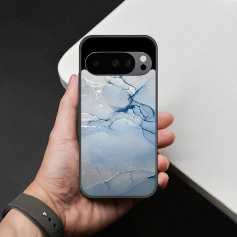 Google Pixel 9 Pro XL Cover - Mystic Marble Series - HQ Ultra Shine Premium Infinity Glass Soft Silicon Borders Case