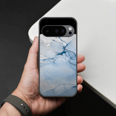 Google Pixel 9 Pro Cover - Mystic Marble Series - HQ Ultra Shine Premium Infinity Glass Soft Silicon Borders Case