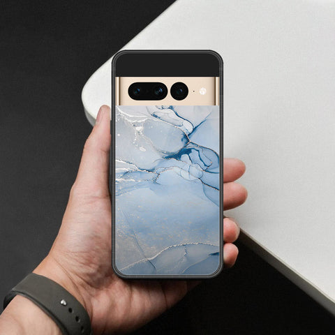 Google Pixel 7 Pro Cover - Mystic Marble Series - HQ Ultra Shine Premium Infinity Glass Soft Silicon Borders Case