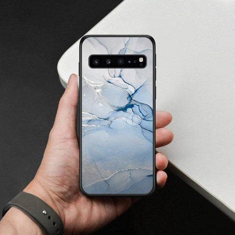 Samsung Galaxy S10 5G Cover - Mystic Marble Series - HQ Ultra Shine Premium Infinity Glass Soft Silicon Borders Case
