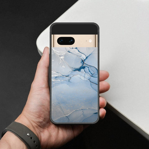 Google Pixel 7 Cover - Mystic Marble Series - HQ Ultra Shine Premium Infinity Glass Soft Silicon Borders Case