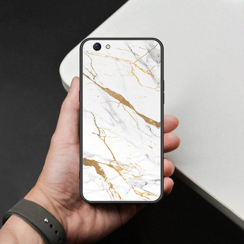 Oppo F3 Plus Cover - Mystic Marble Series - HQ Ultra Shine Premium Infinity Glass Soft Silicon Borders Case