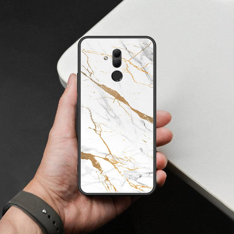 Huawei Mate 20 Lite Cover - Mystic Marble Series - HQ Ultra Shine Premium Infinity Glass Soft Silicon Borders Case