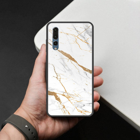 Huawei P20 Pro Cover - Mystic Marble Series - HQ Ultra Shine Premium Infinity Glass Soft Silicon Borders Case