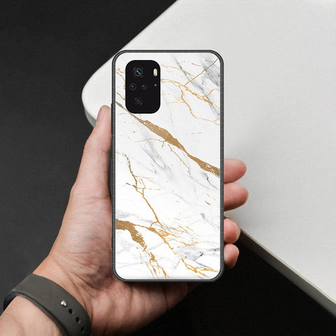 Xiaomi Redmi Note 10 4G Cover - Mystic Marble Series - HQ Ultra Shine Premium Infinity Glass Soft Silicon Borders Case
