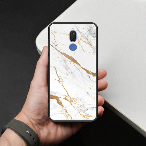 Huawei Mate 10 Lite Cover - Mystic Marble Series - HQ Ultra Shine Premium Infinity Glass Soft Silicon Borders Case