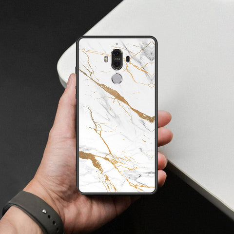 Huawei Mate 9 Cover - Mystic Marble Series - HQ Ultra Shine Premium Infinity Glass Soft Silicon Borders Case