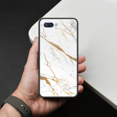 Huawei Honor 10 Cover - Mystic Marble Series - HQ Ultra Shine Premium Infinity Glass Soft Silicon Borders Case