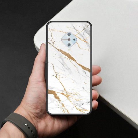 Vivo Y51 (2020 September) Cover - Mystic Marble Series - HQ Ultra Shine Premium Infinity Glass Soft Silicon Borders Case