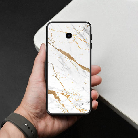 Samsung Galaxy J4 Plus Cover - Mystic Marble Series - HQ Ultra Shine Premium Infinity Glass Soft Silicon Borders Case