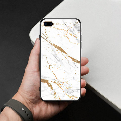 iPhone 8 Plus / 7 Plus - Mystic Marble Series - HQ Ultra Shine Premium Infinity Glass Soft Silicon Borders Case
