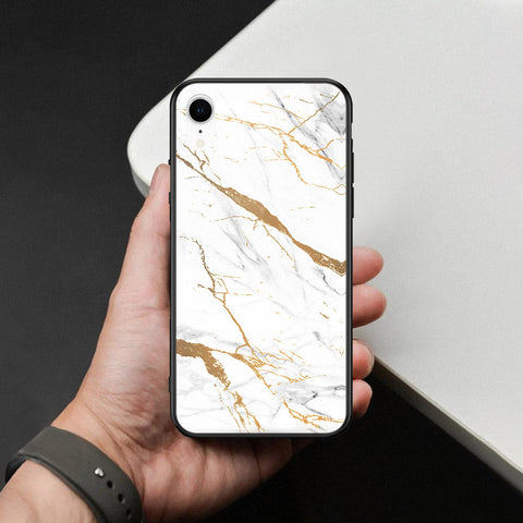iPhone XR - Mystic Marble Series - HQ Ultra Shine Premium Infinity Glass Soft Silicon Borders Case
