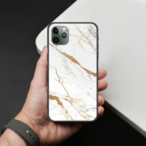 iPhone 11 Pro - Mystic Marble Series - HQ Ultra Shine Premium Infinity Glass Soft Silicon Borders Case